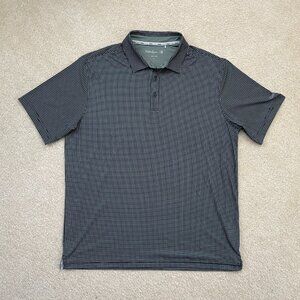Walter Hagen Men's Performance 11 Golf Polo -Black and white check- Large